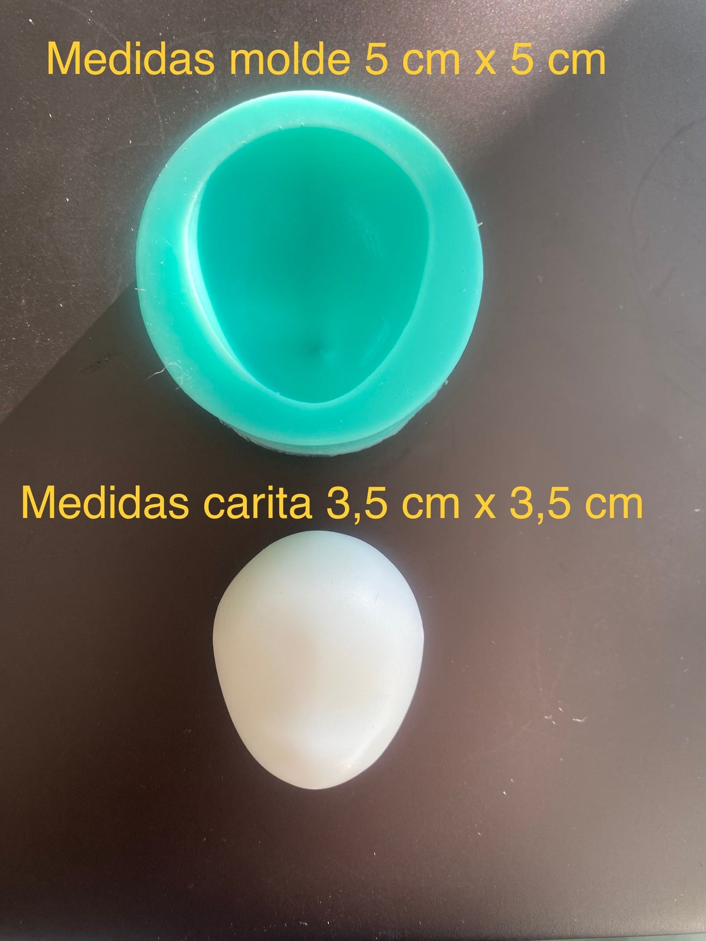 MOLDE SILICONA CARITA (Base simple) NÚMERO 13