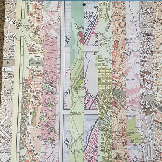 LAMINA DOBLE DECOSCRAPP-DECOUPAGE 30 x30 - CITY MAPS