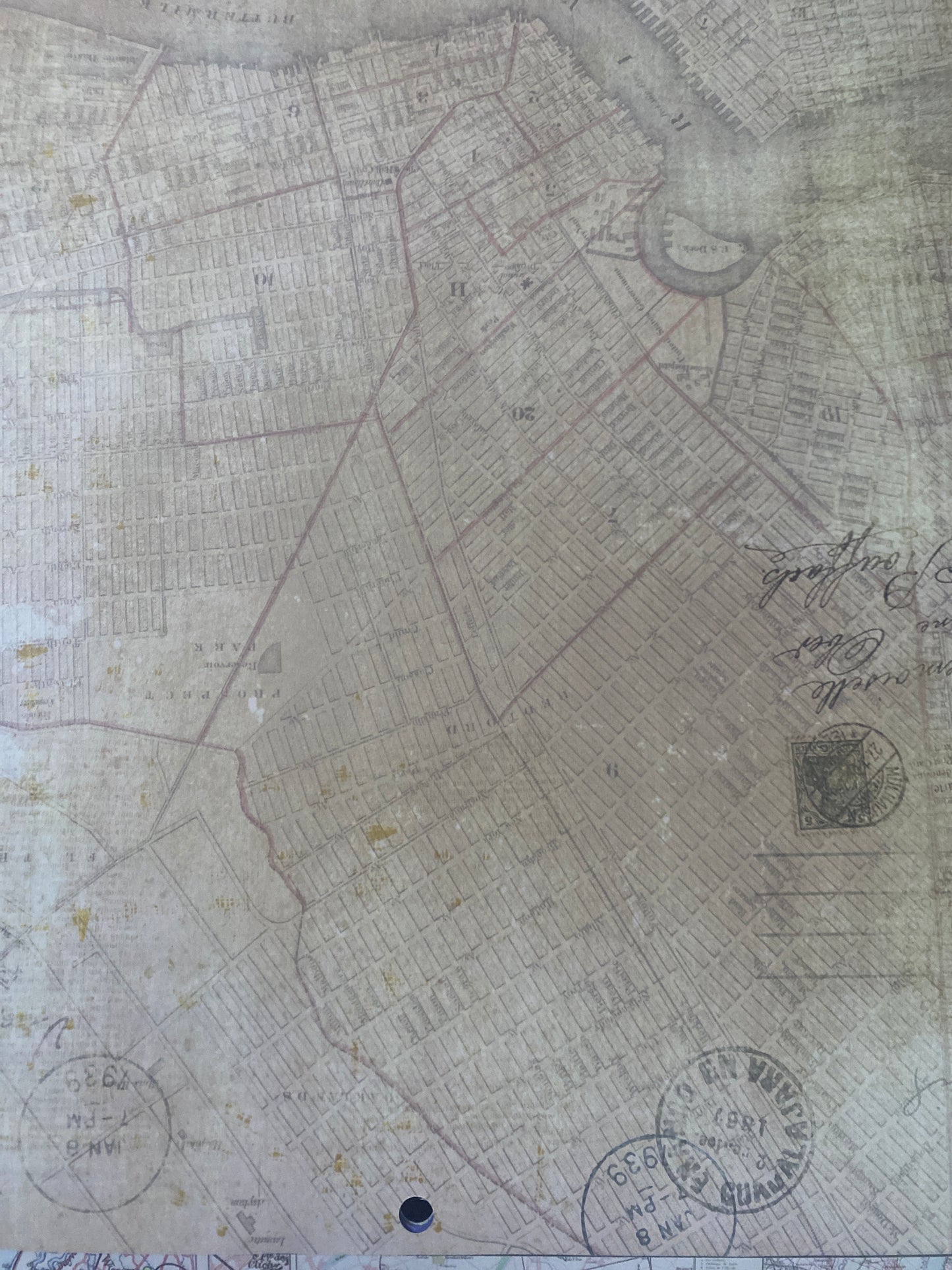 LAMINA DOBLE DECOSCRAPP-DECOUPAGE 30 x30 - CITY MAPS