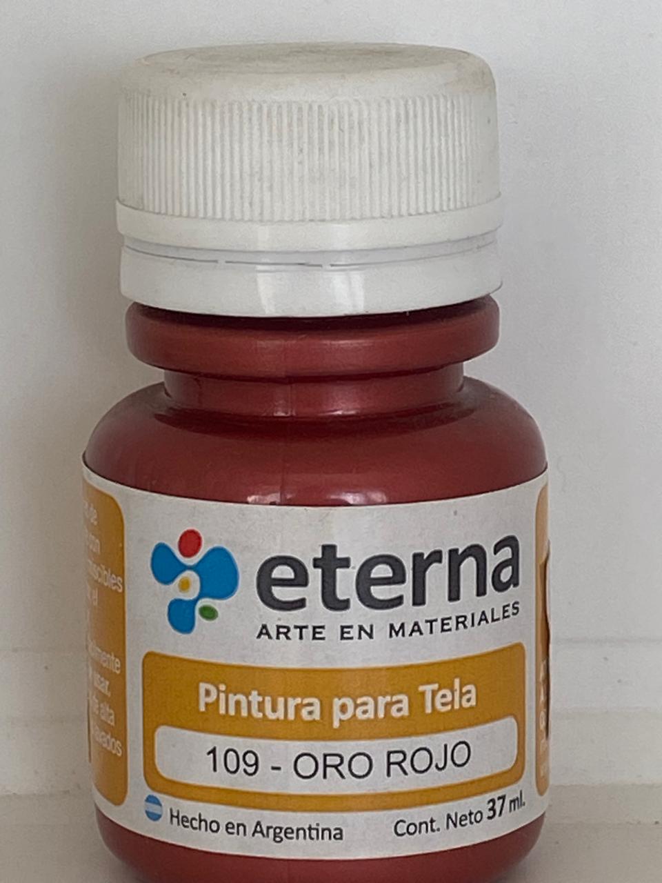 PINTURA PARA TELA ETERNA / GENERO 37 ML 109 ORO ROJO