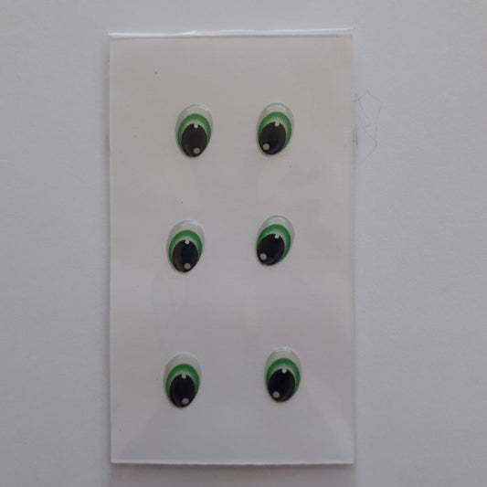 Ojitos adhesivos 3D verdecitos
