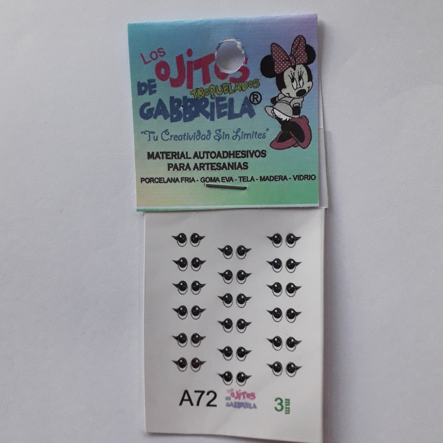 Ojitos adhesivos Gaby pequeños A72
