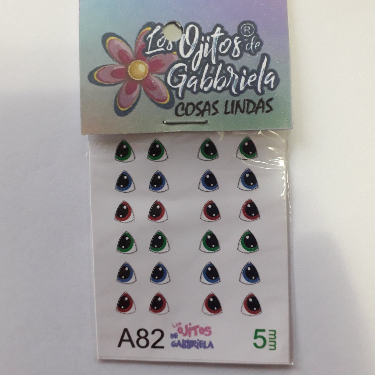Ojitos adhesivos Gaby pequeños A82
