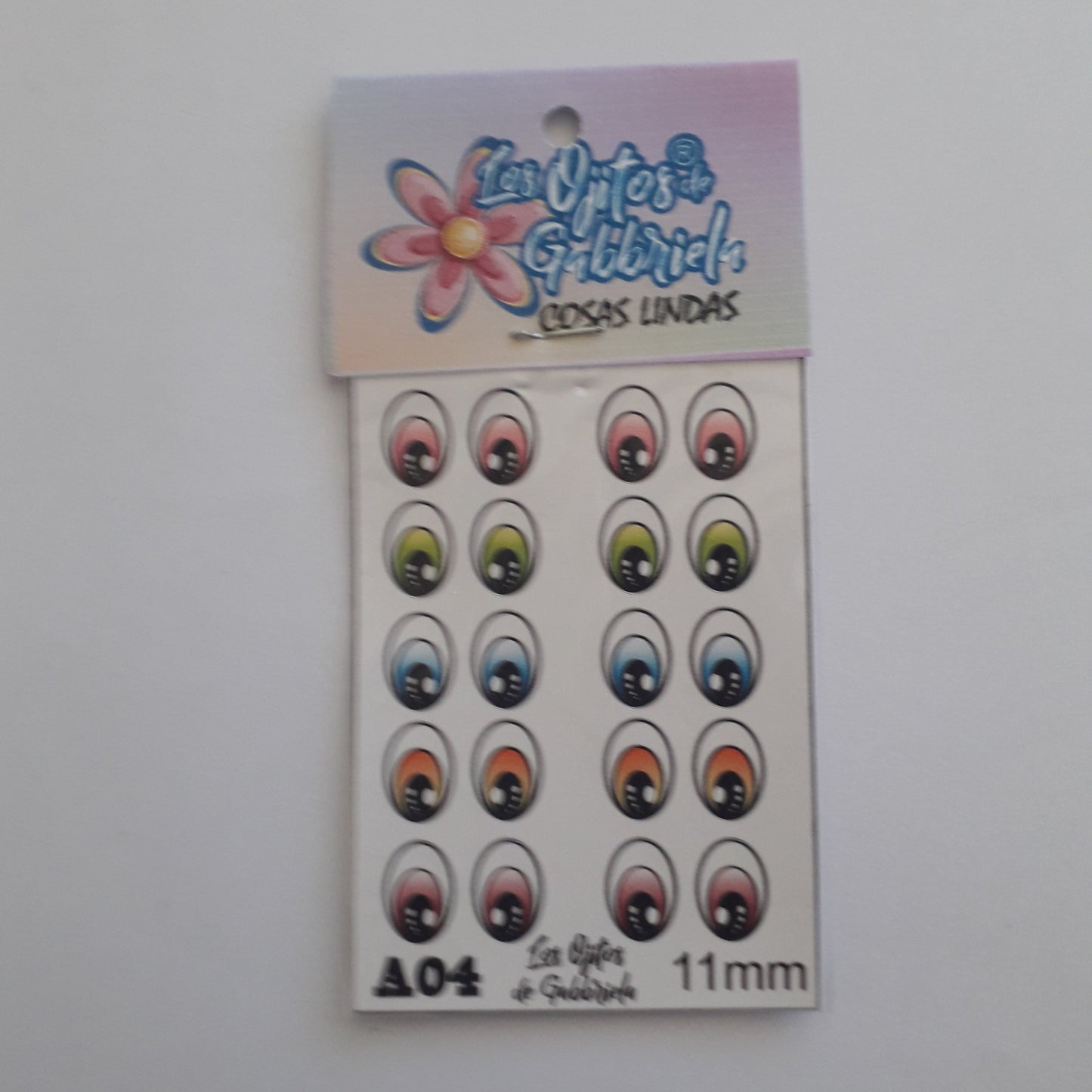 Ojitos adhesivos Gabby A04 11mm
