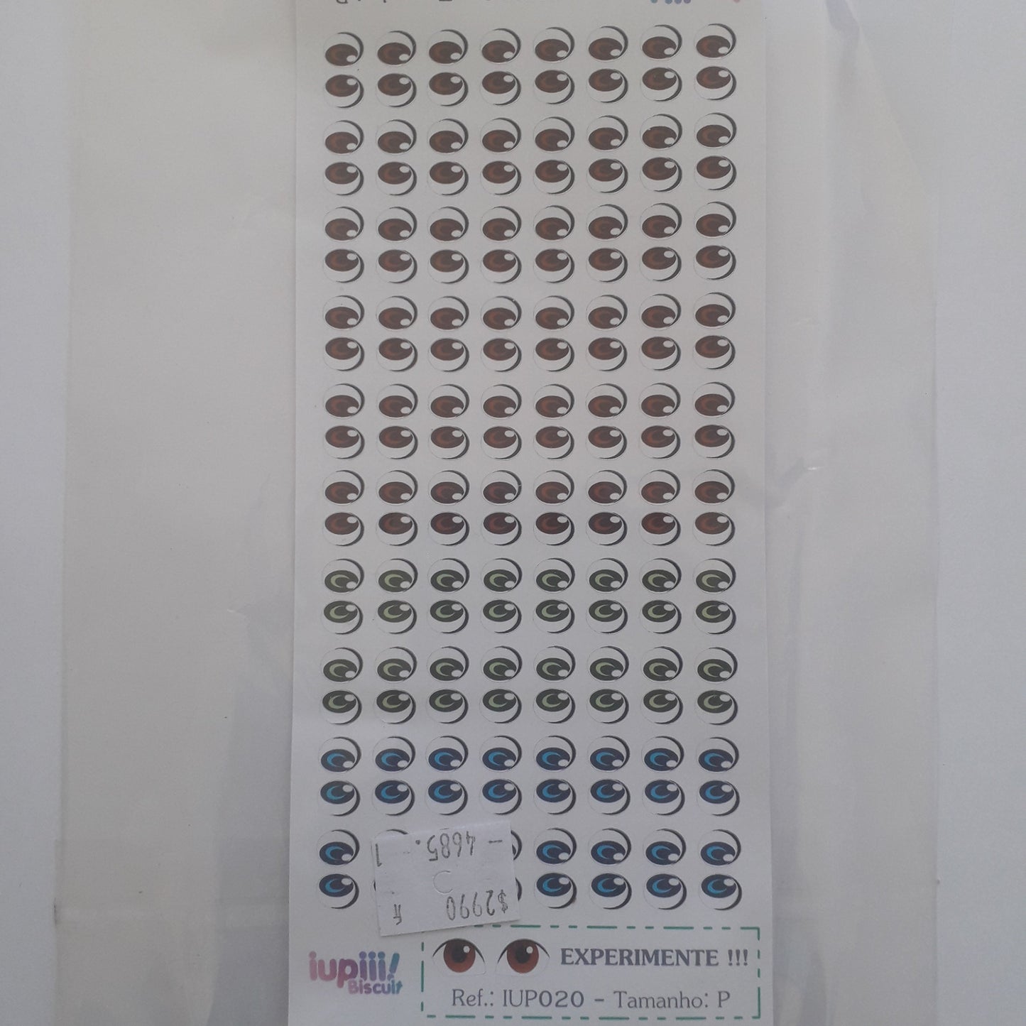 Ojitos adhesivos Iupiii JUP022 80 pares TAMAÑO P