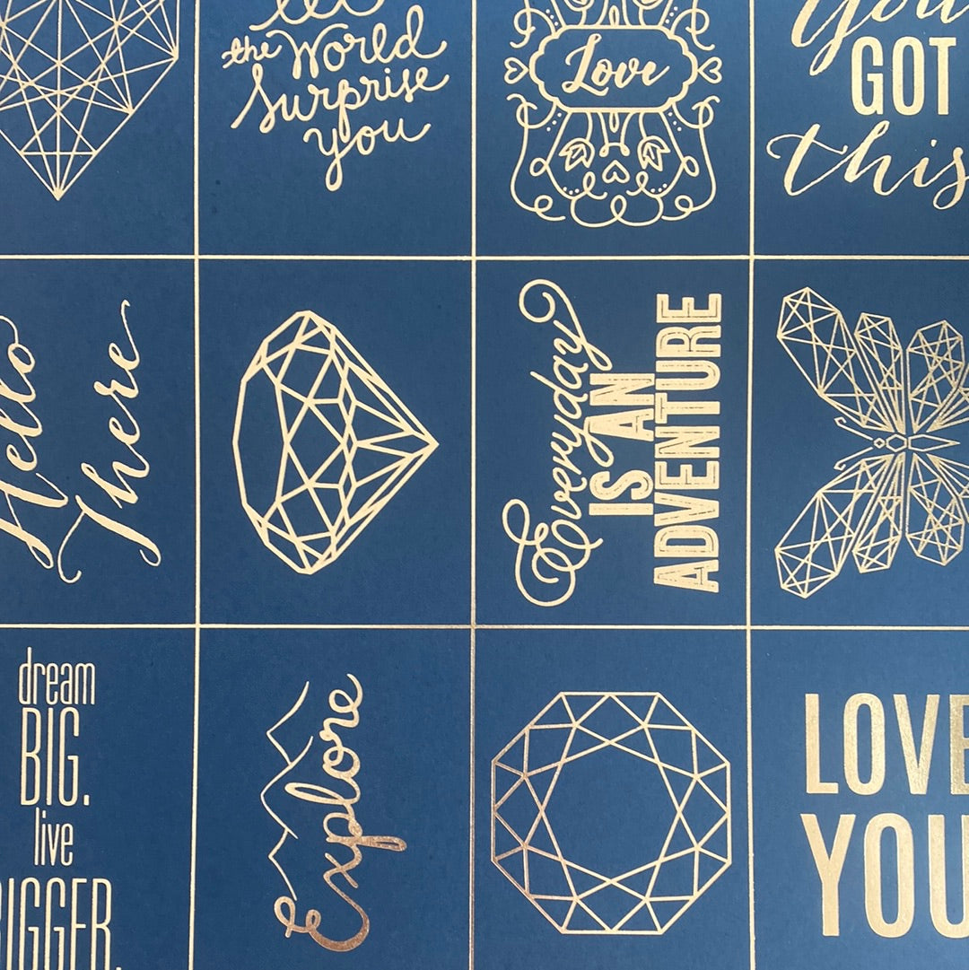 LAMINA DECOSCRAPP-DECOUPAGE 30 x30 -METÁLICA CHAMPAGNE