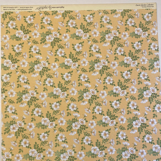 Lámina Graphic 45 Doble 30x30cm Scrapbooking USA - Secret Garden Collection