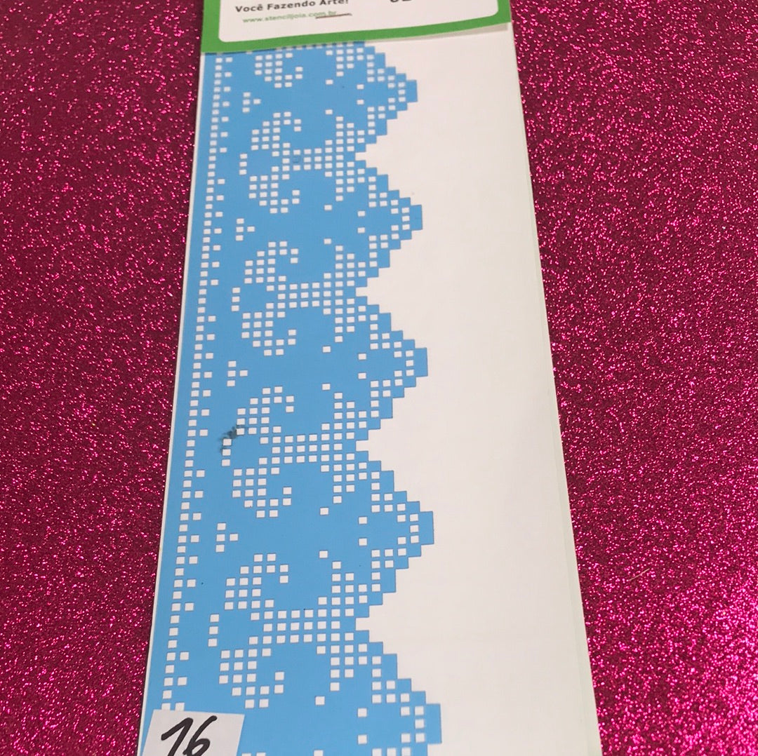 STENCIL 10X30 ENCAJE 6 JOIA