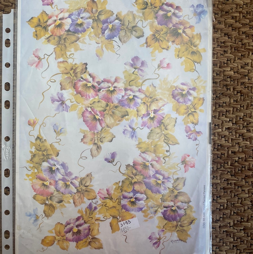 LAMINAS PARA DECOUPAGE FLORES 21 x 30 cm