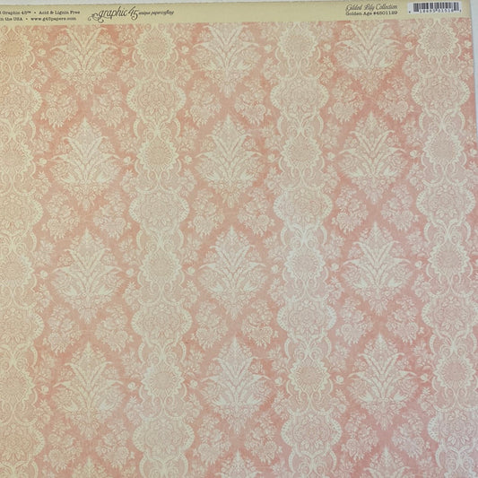 Lámina Graphic 45 Doble 30x30cm Scrapbooking USA - Gilded Lily 5