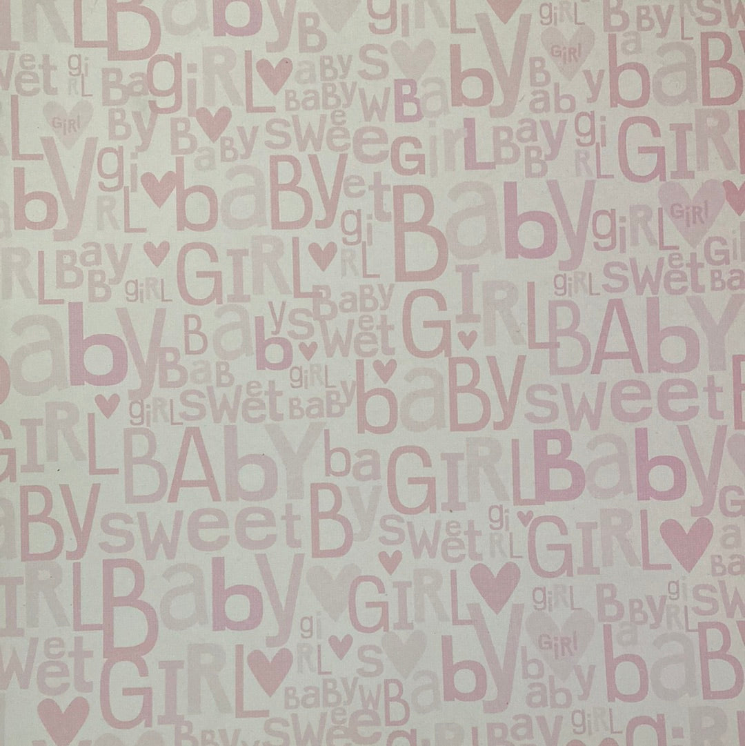 LAMINA DECOSCRAPP-DECOUPAGE 30 x30 - BABY GIRL