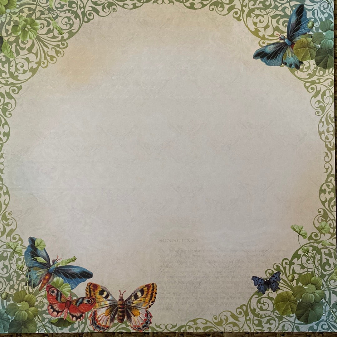 LAMINA DECOSCRAPP-DECOUPAGE 30 x30 -APLICACIONES-MARIPOSA STACK