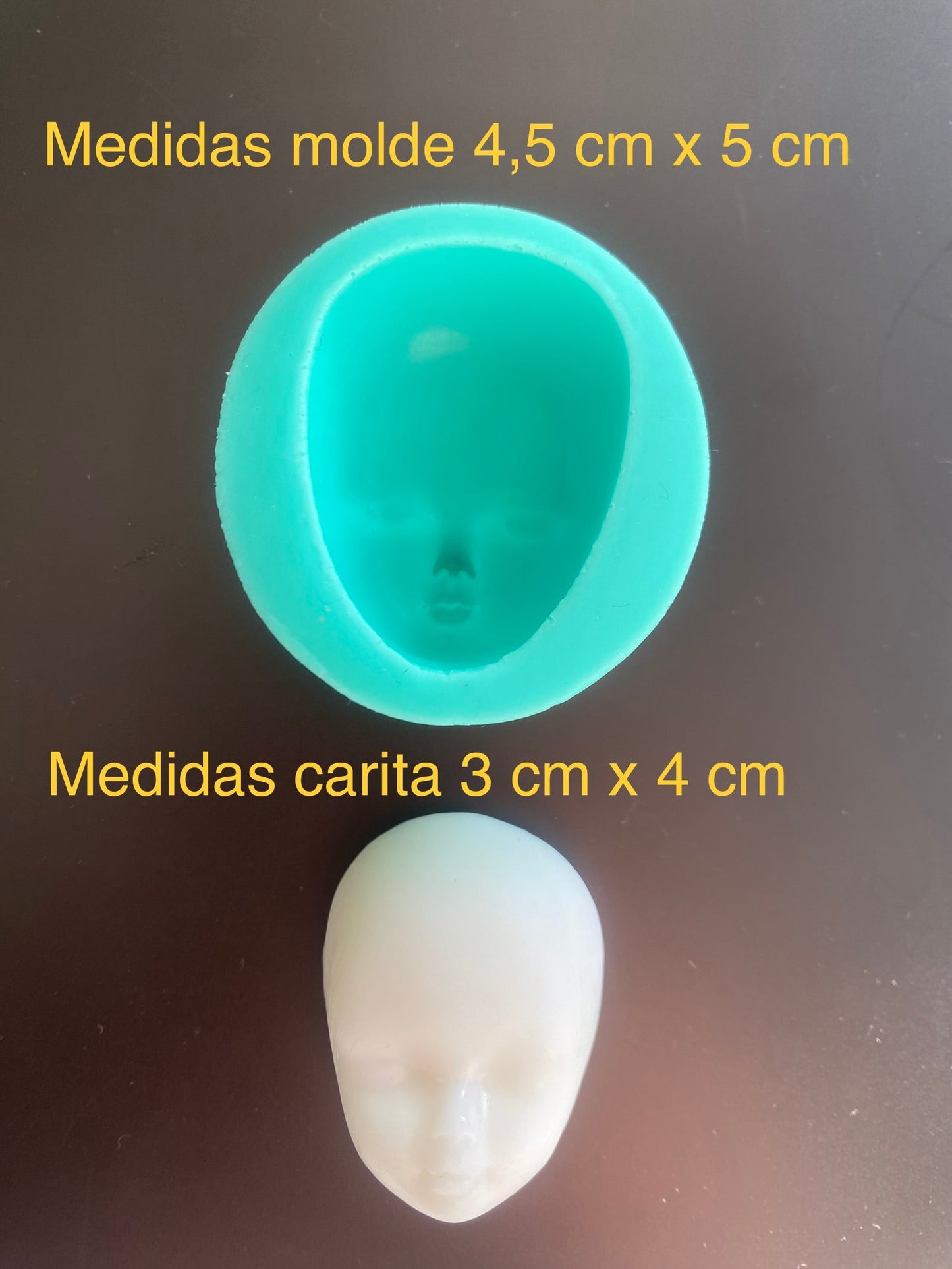 MOLDE SILICONA CARITA NÚMERO 2