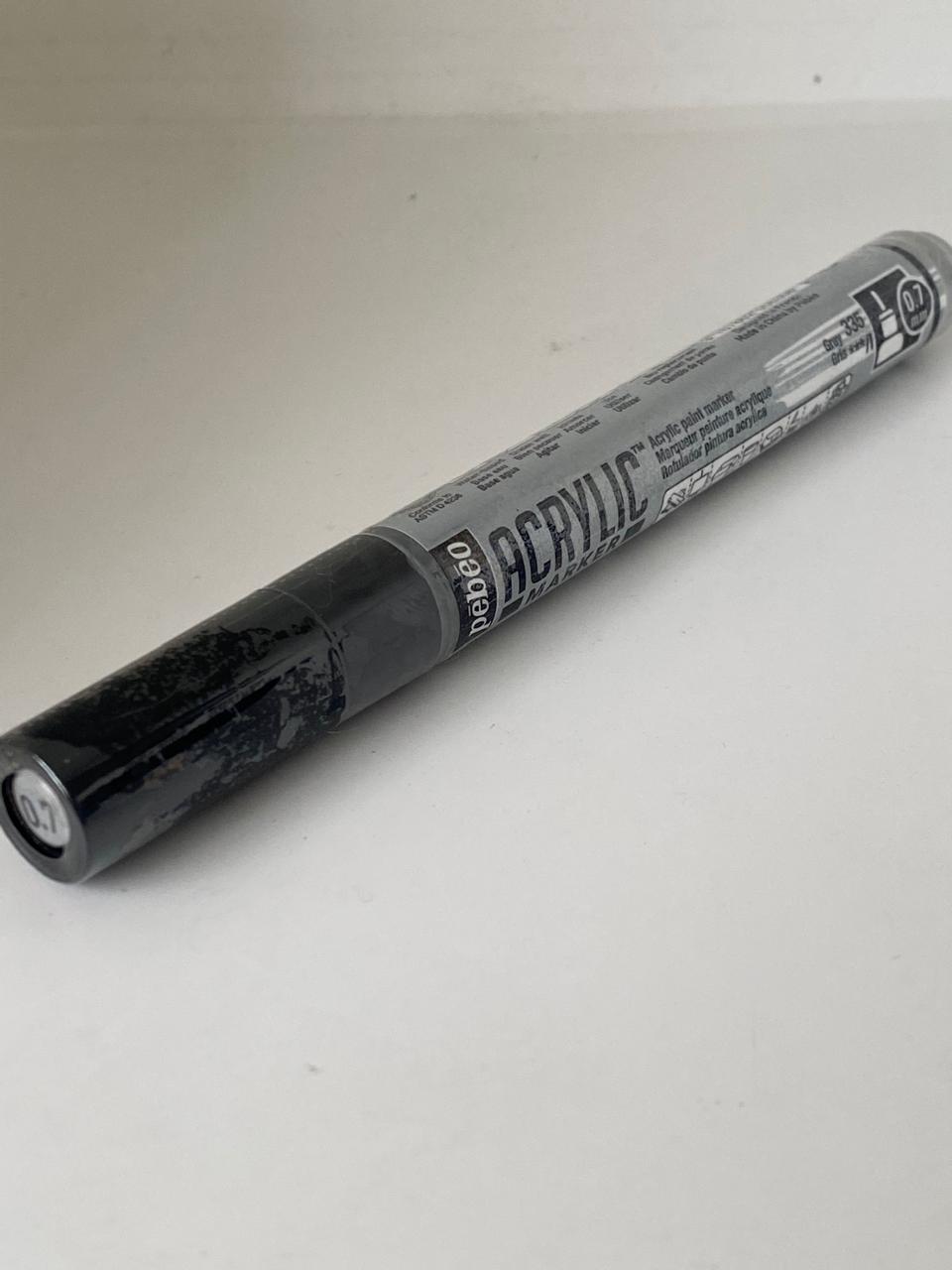 MARCADOR ACRILICO 0.7 GRIS (335)