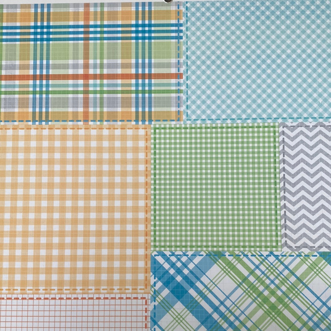 LAMINA DECOSCRAPP-DECOUPAGE 30 x30 VARIOS FONDOS -BABY BOY STACK -BRILLANTE