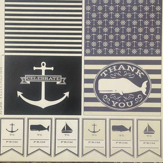 LAMINA DECOSCRAPP-DECOUPAGE 30 x30 -VARIAS CON APLICACIONES MARINAS