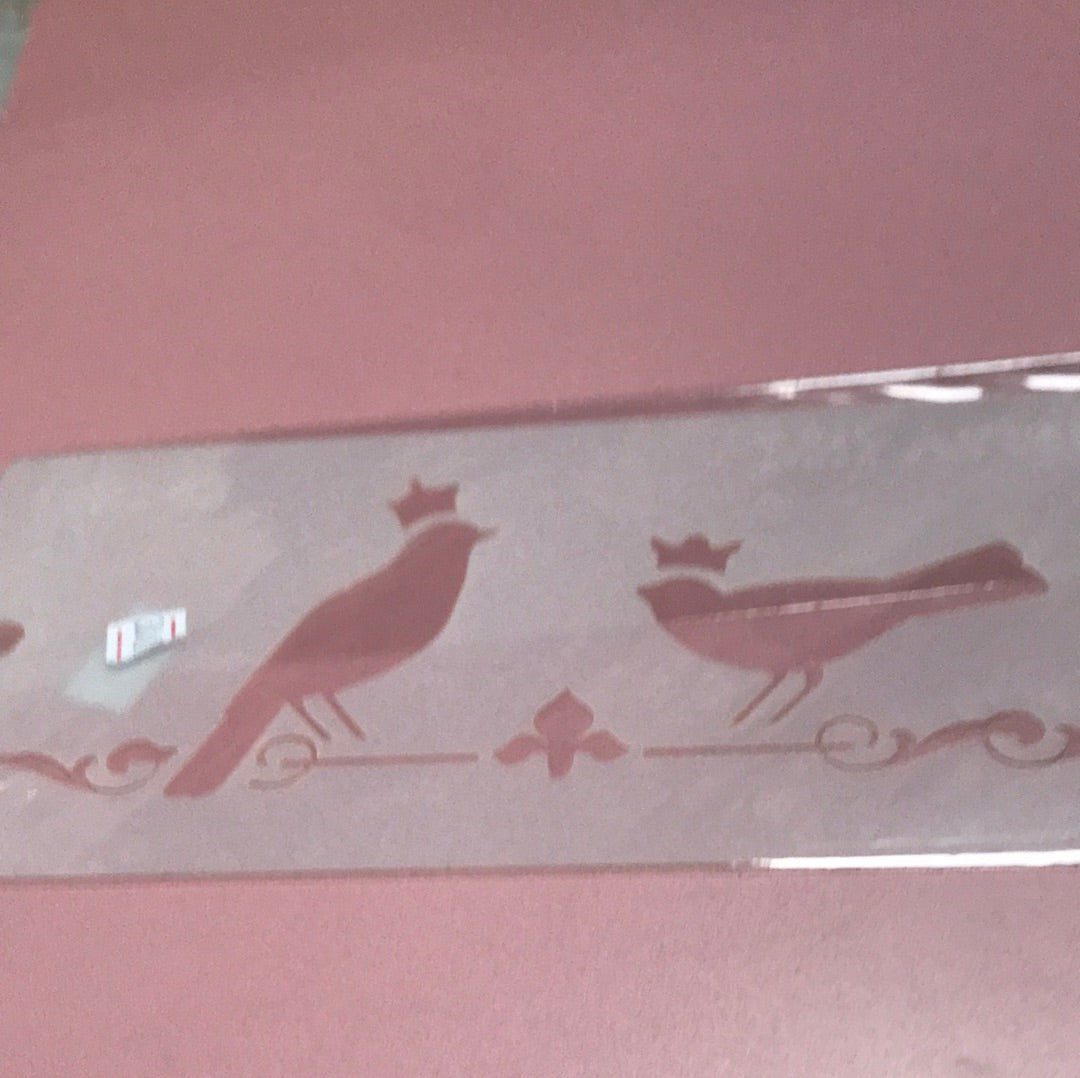 STENCIL 10 x 20 Pájaros Milartes