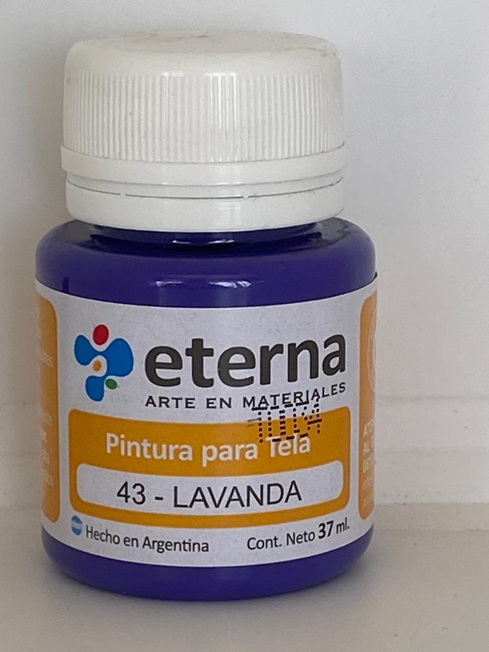 PINTURA PARA TELA ETERNA / GENERO 37 ML 43 LAVANDA