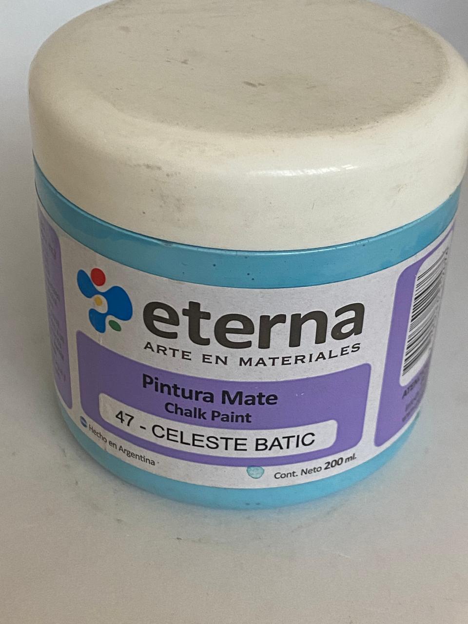 Pintura Mate Chalk paint ETERNA 200 ML CELESTE BATIC