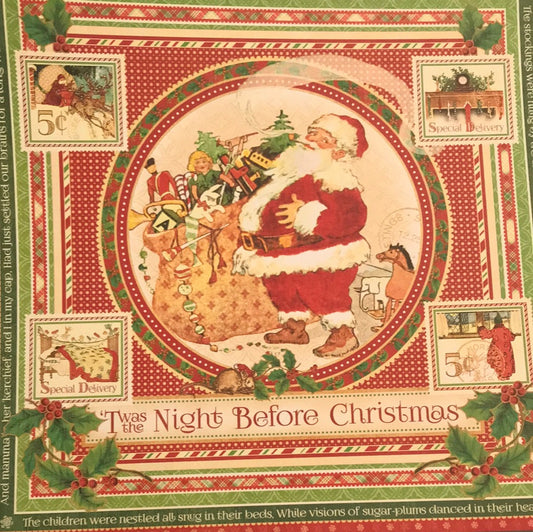 Lámina Graphic 45 Doble 30x30cm Scrapbooking USA - BEFORE CHRISTMAS COLECCIÓN