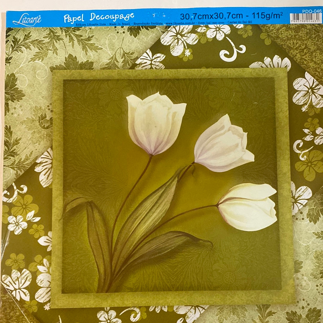LAMINA- PAPEL DECOUPAGE 30 x30 LITOARTE BRASIL