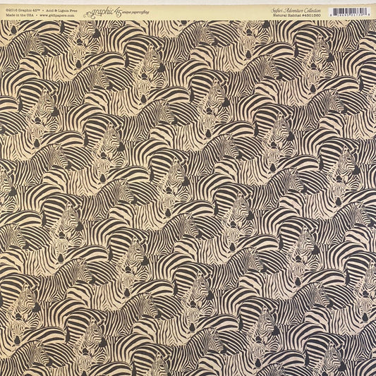 Lámina Graphic 45 Doble 30x30cm Scrapbooking USA - Safari Adventure Collection