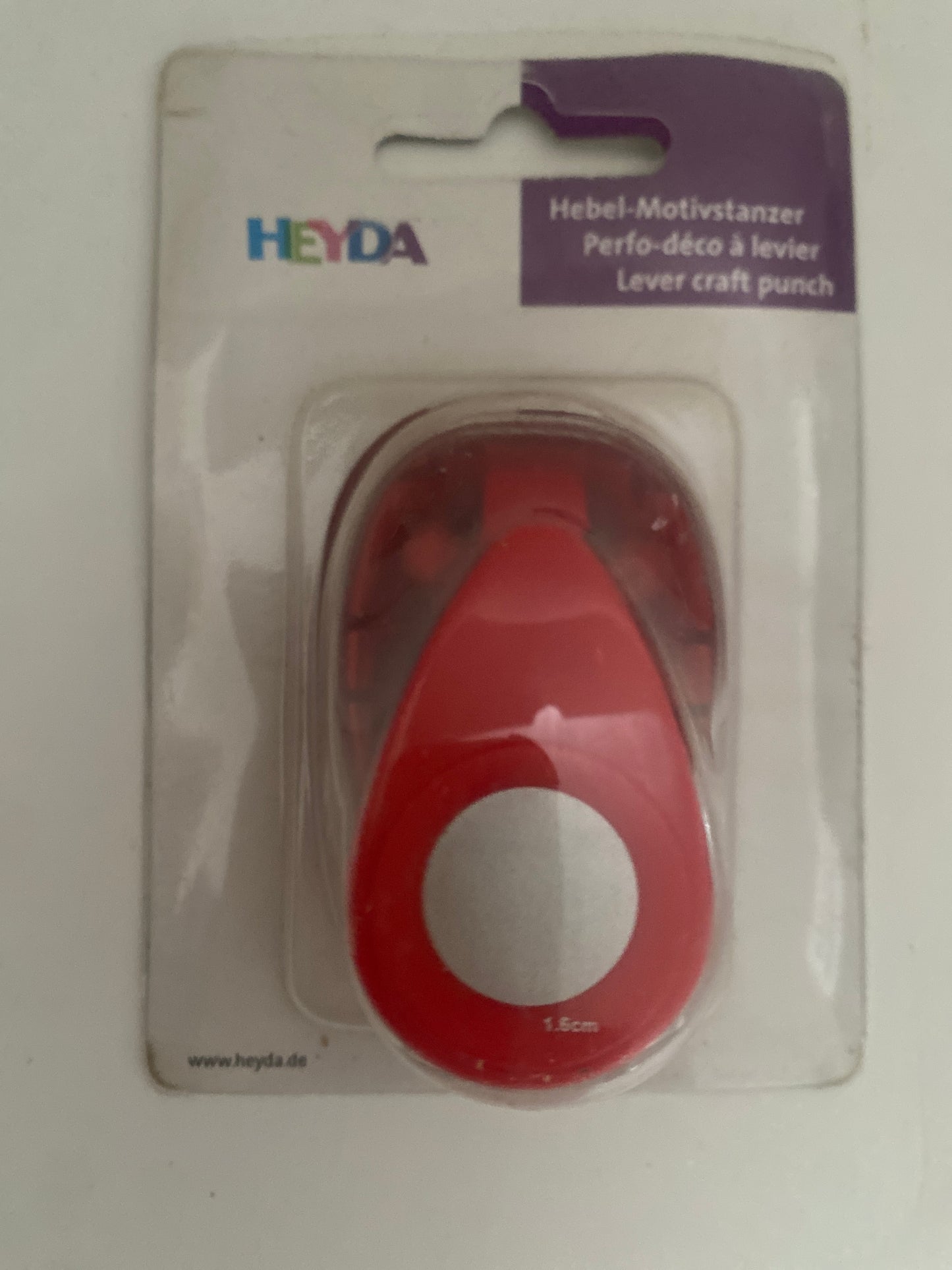 HEYDA ROJA CIRCULO 1,5 cm