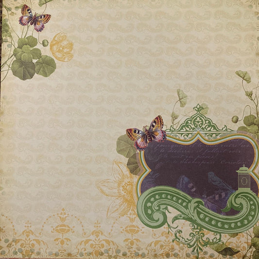 LAMINA DECOSCRAPP-DECOUPAGE 30 x30 -APLICACIONES-MARIPOSA STACK