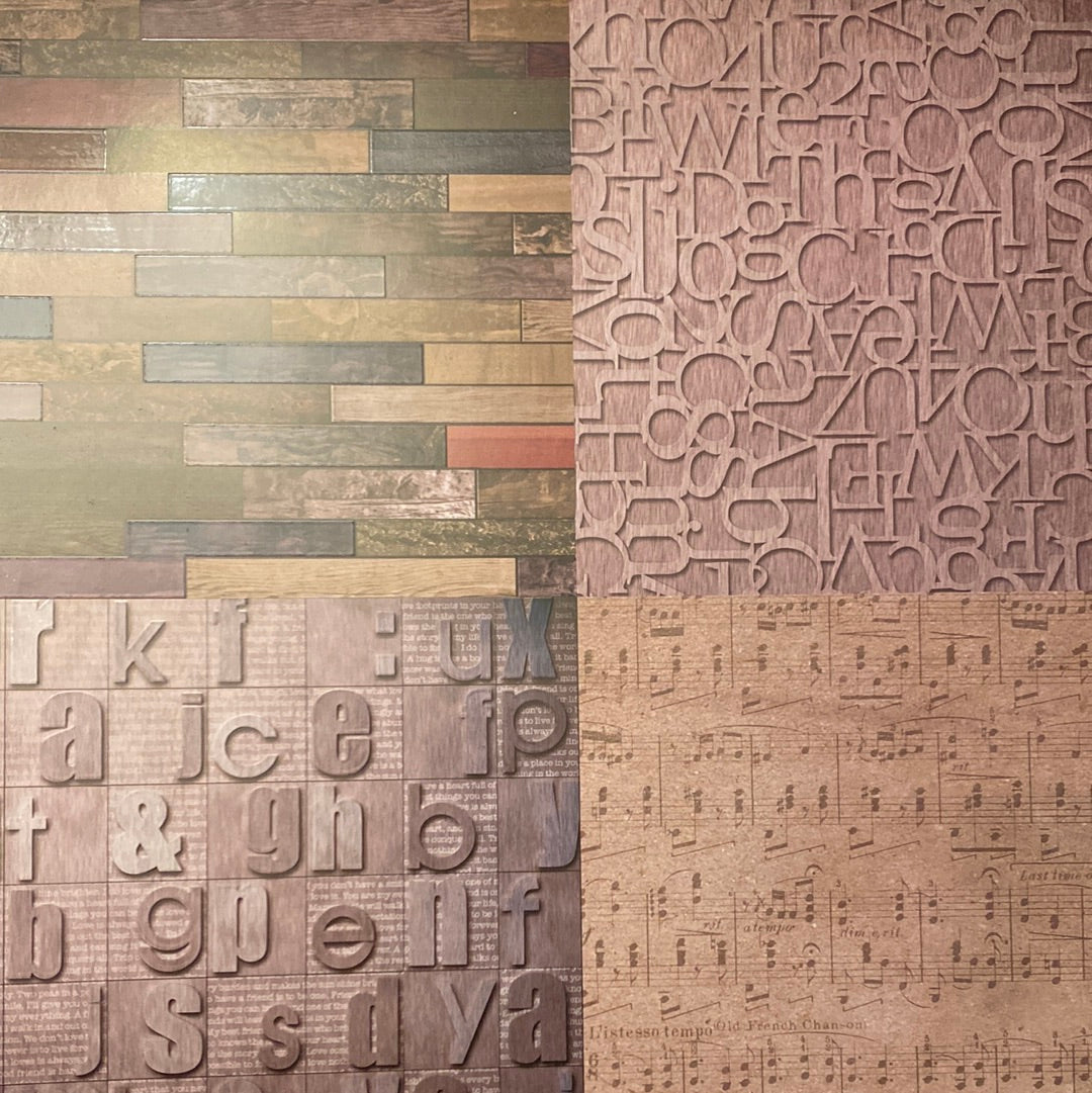 LAMINA DECOSCRAPP-DECOUPAGE 30 x30 - INDUSTRIAL CON BRILLO