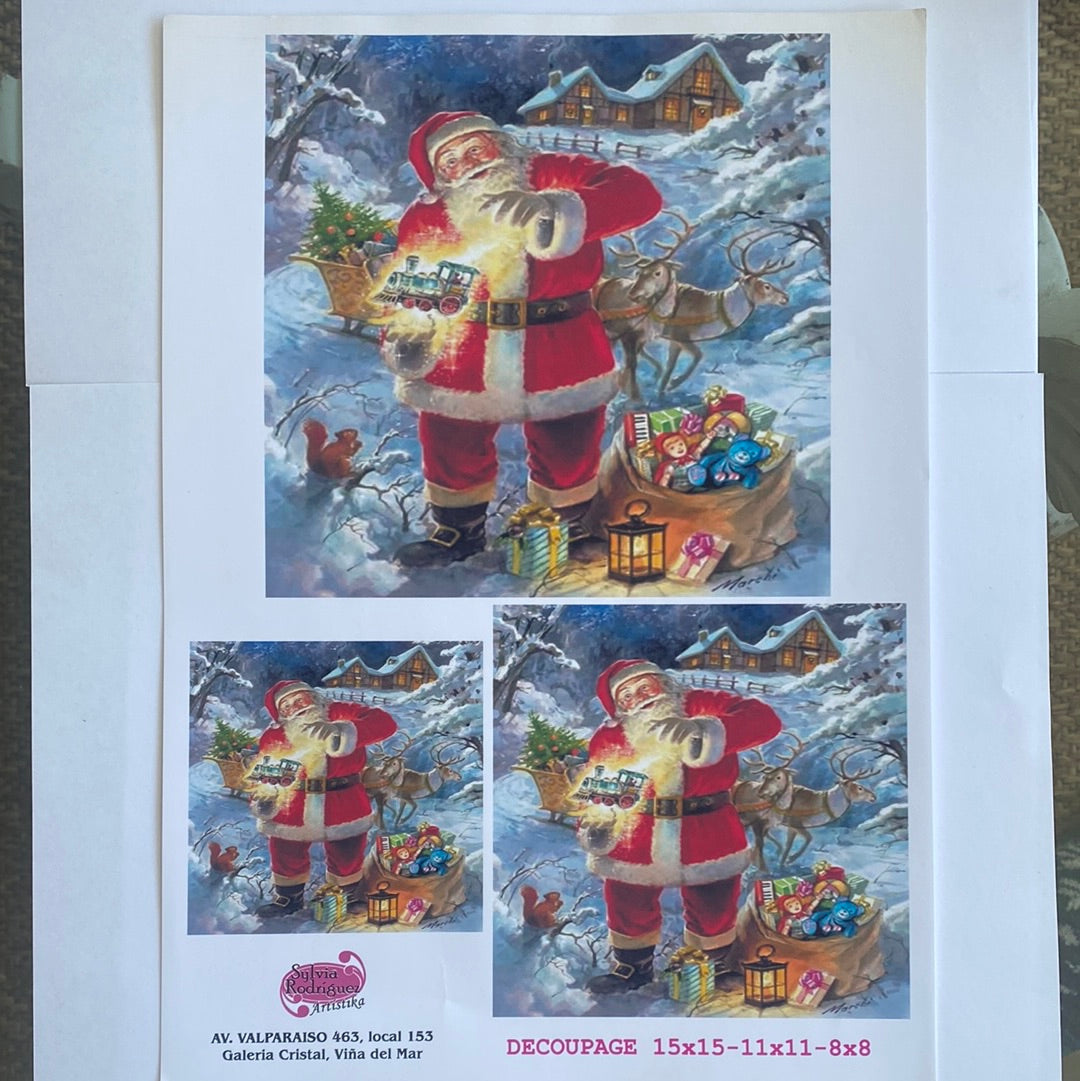 LAMINAS PARA DECOUPAGE (20x25) NAVIDAD