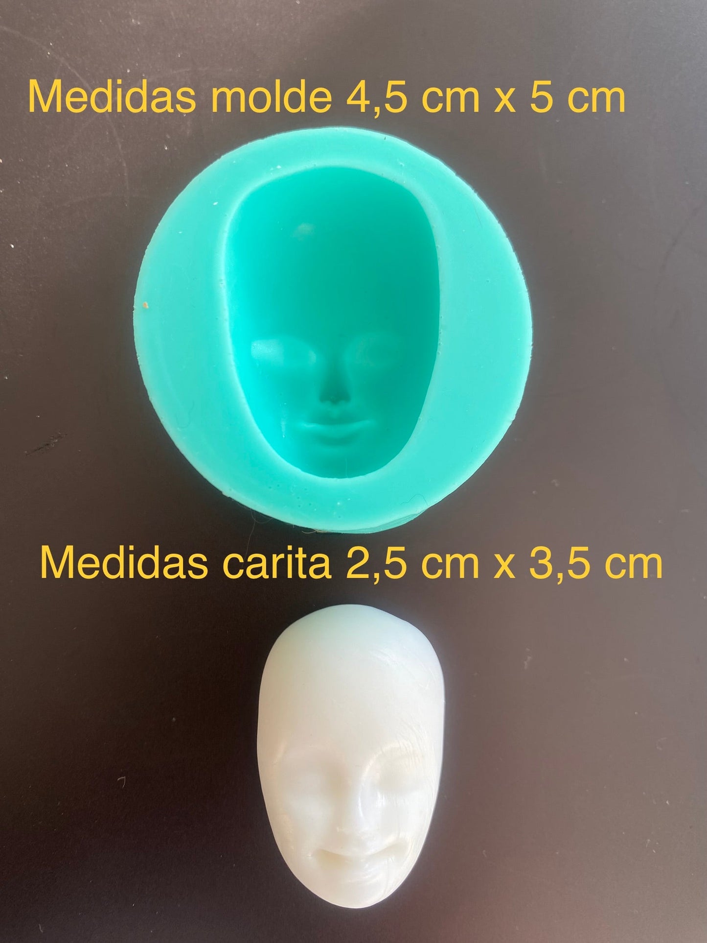 MOLDE SILICONA CARITA NÚMERO 14