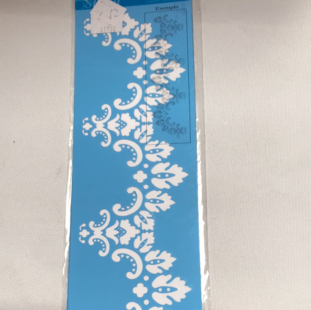 STENCIL LITOARTE 29x8.4 ENCAJE BORDADO