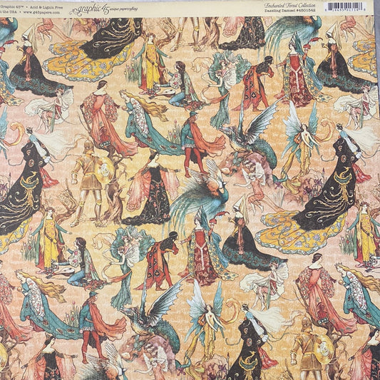 Lamina Graphic 45 Doble 30x30cm Scrapbooking USA - Enchanted Forest 5