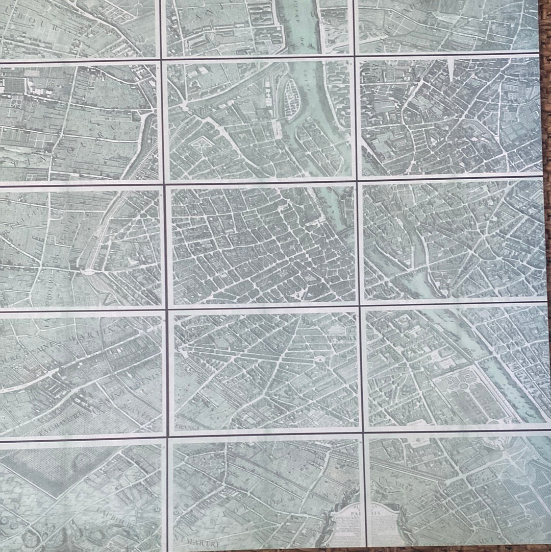 LAMINA DOBLE DECOSCRAPP-DECOUPAGE 30 x30 - CITY MAPS