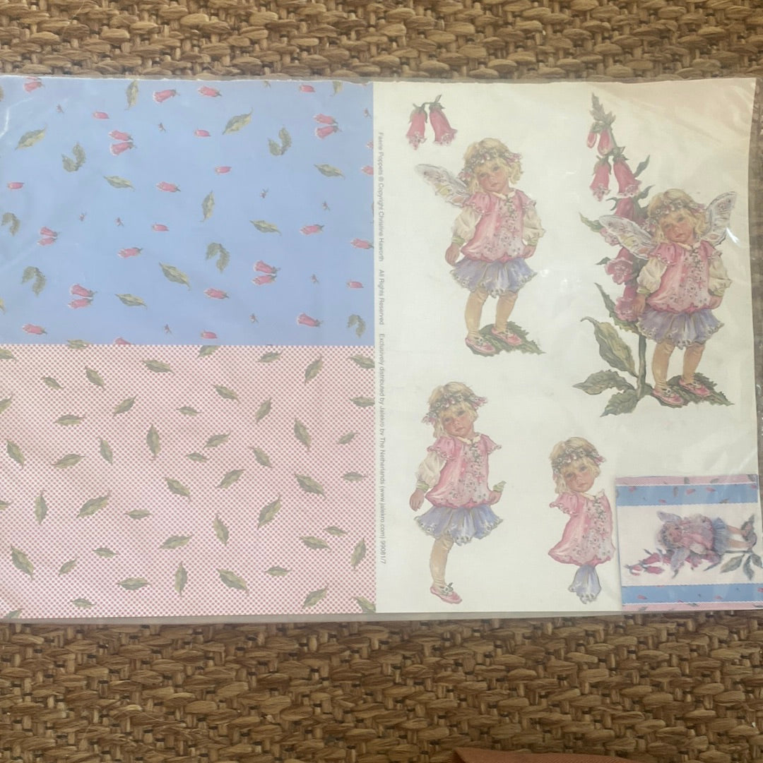 LAMINAS PARA DECOUPAGE TRIDIMENSIONAL NIÑAS 21 x 30 cm