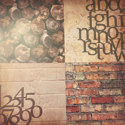 LAMINA DECOSCRAPP-DECOUPAGE 30 x30 - INDUSTRIAL CON BRILLO