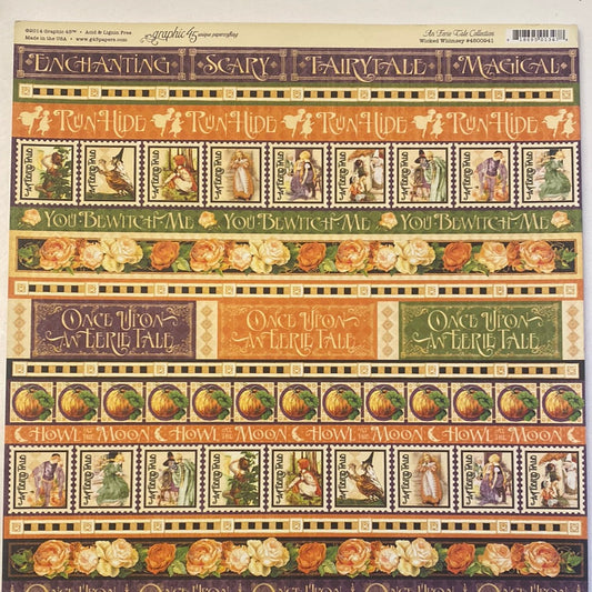 Lámina Graphic 45 Doble 30x30cm Scrapbooking USA - An Ferie Tale Collection