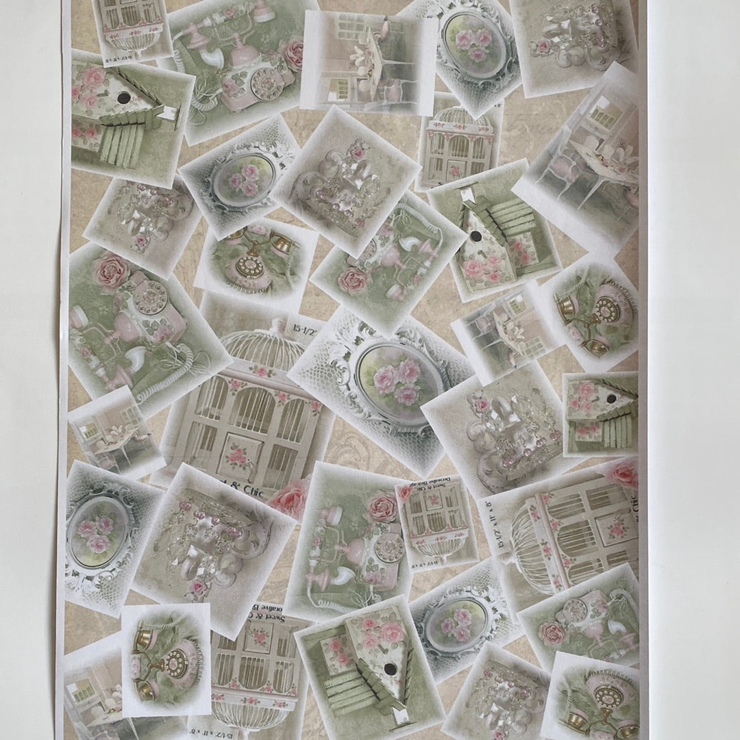 LAMINA- DECOSCRAPP-DECOUPAGE A4 FONDOS