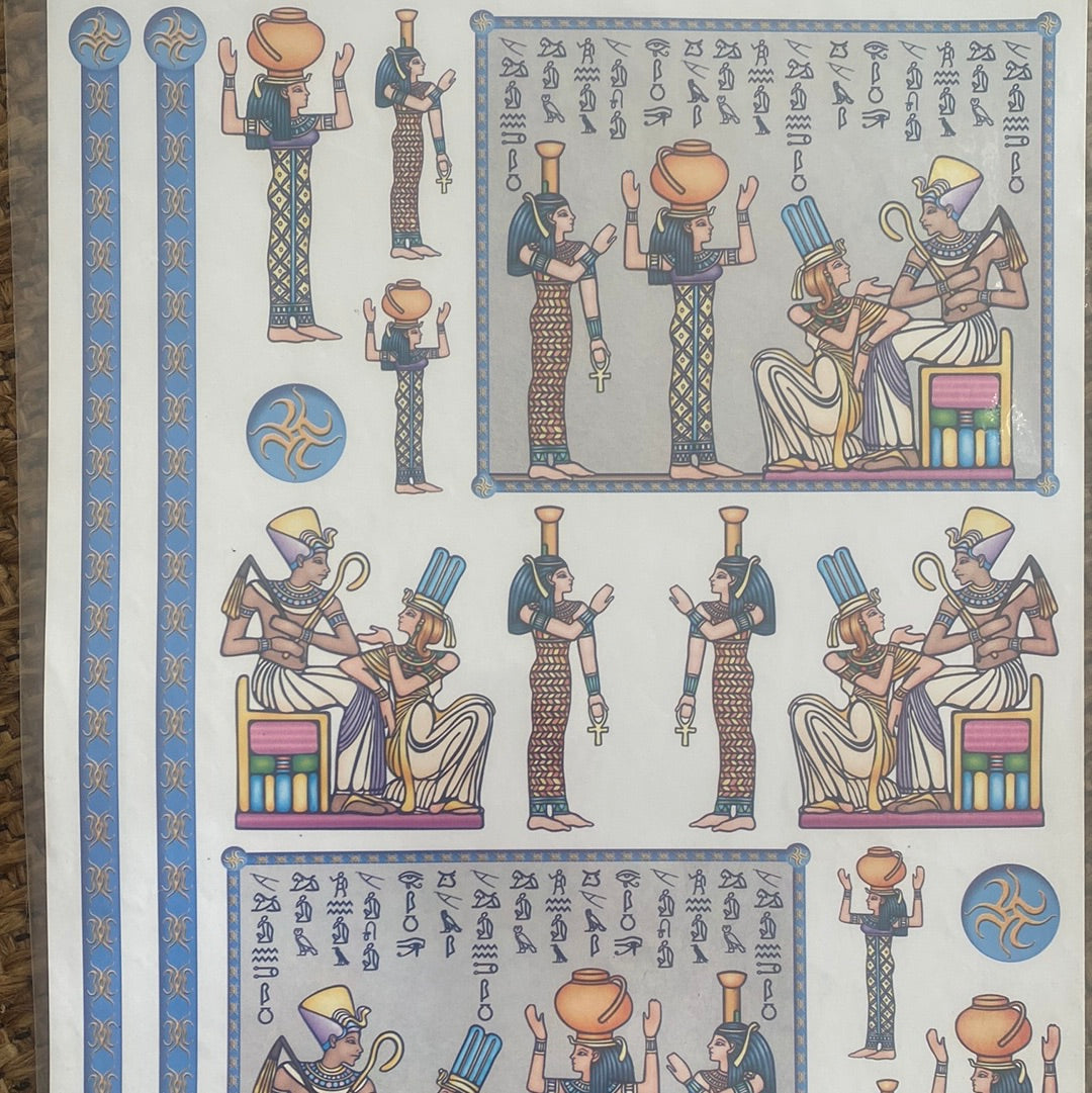 LAMINAS PARA DECOUPAGE 21x29 PAISAJE VINTAGE EGIPTO