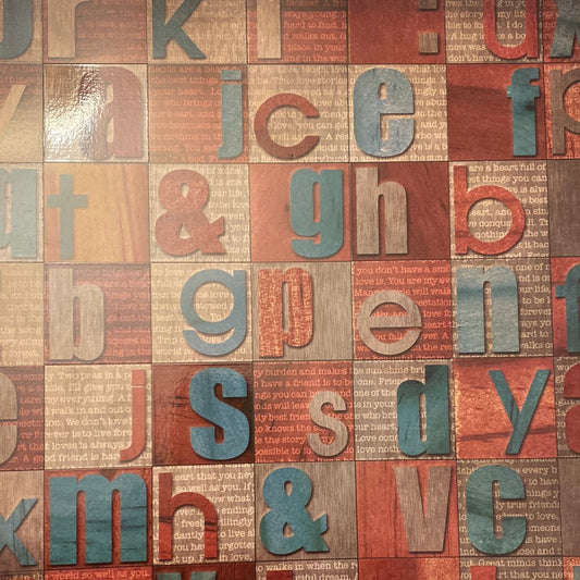 LAMINA DECOSCRAPP-DECOUPAGE 30 x30 - INDUSTRIAL CON BRILLO