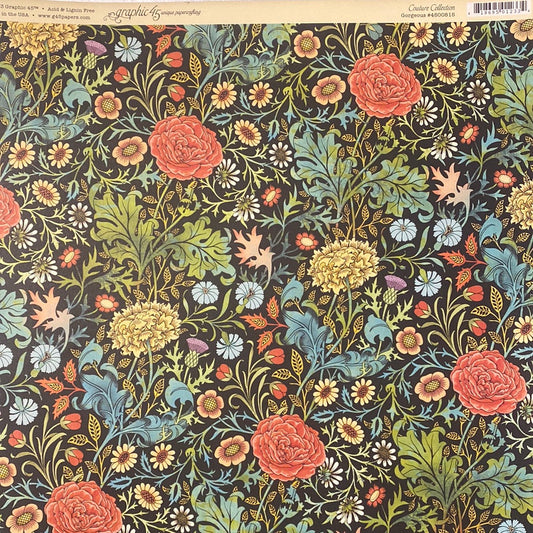 Lámina Graphic 45 Doble 30x30cm Scrapbooking USA - Couture Collection