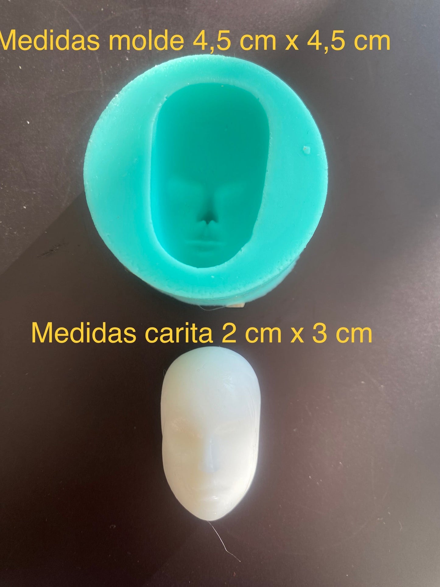 MOLDE SILICONA CARITA NÚMERO 12