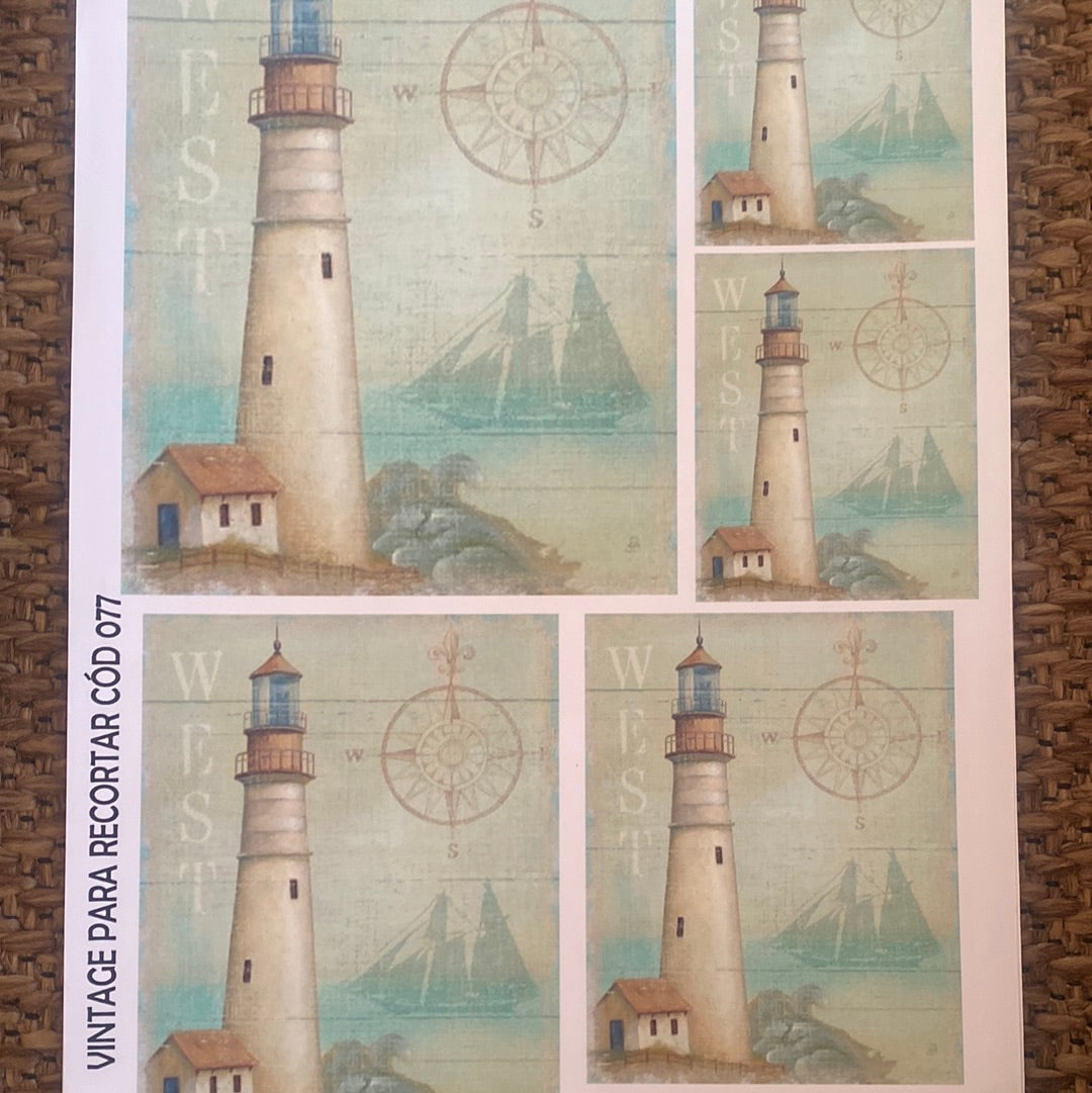 LAMINAS PARA DECOUPAGE 21x29 PAISAJE