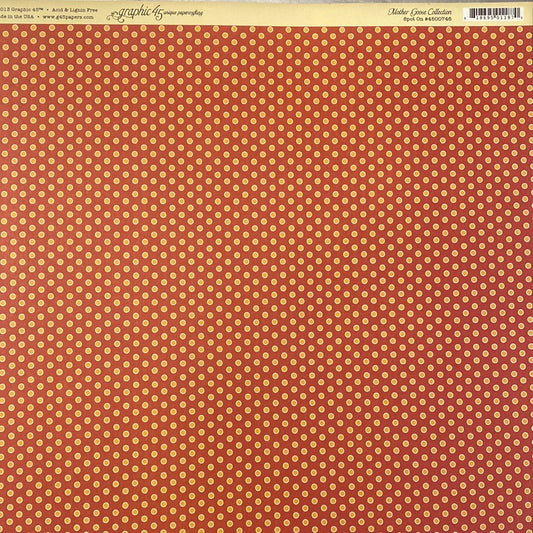 Lamina Graphic 45 Doble 30x30cm Scrapbooking USA - Mother  Goose Collection