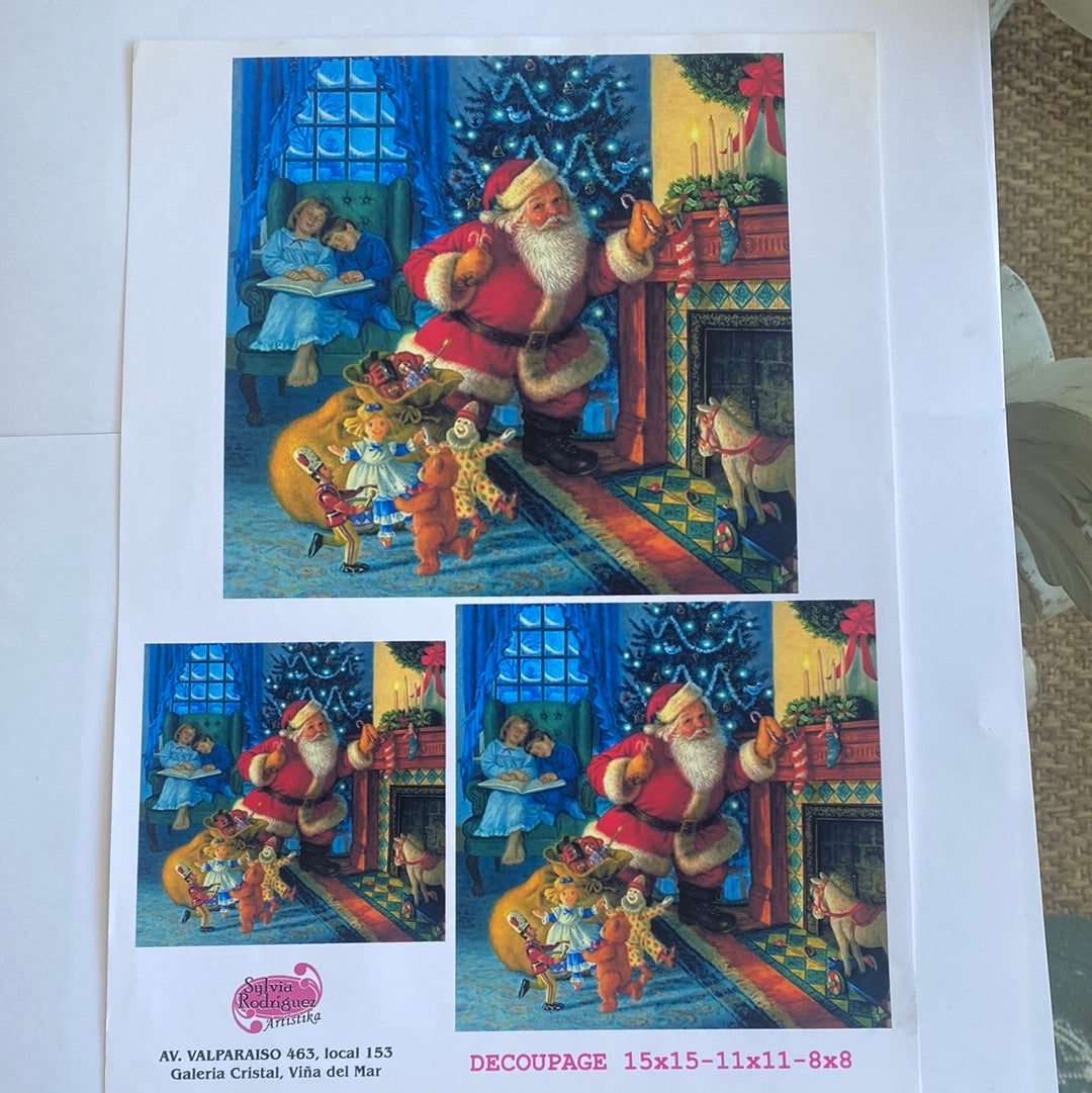 LAMINAS PARA DECOUPAGE (20x25) NAVIDAD