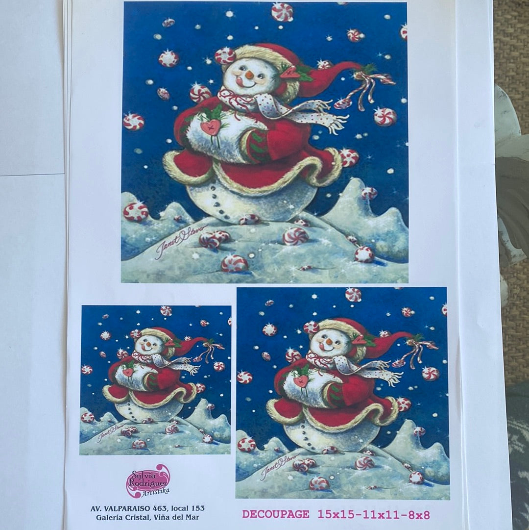 LAMINAS PARA DECOUPAGE (20x25) NAVIDAD