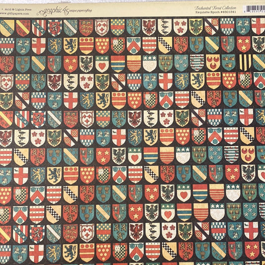 Lamina Graphic 45 Doble 30x30cm Scrapbooking USA - Enchanted Forest 4