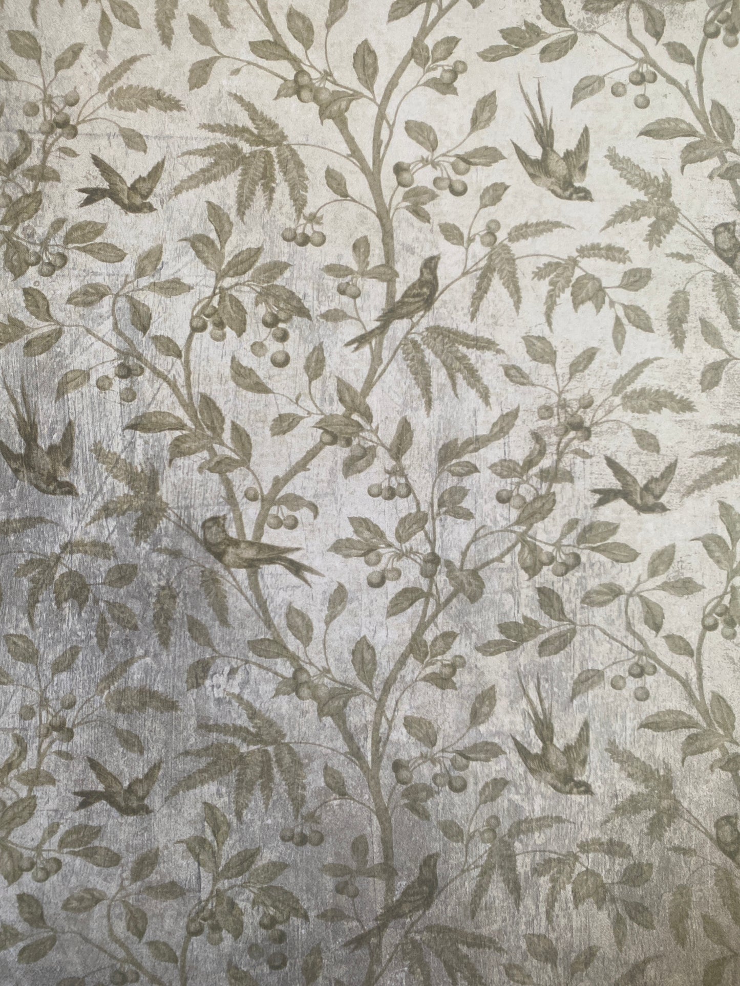 LAMINA- DECOSCRAPP-DECOUPAGE 30 x30 DOBLE CARA mixmedia pajaro