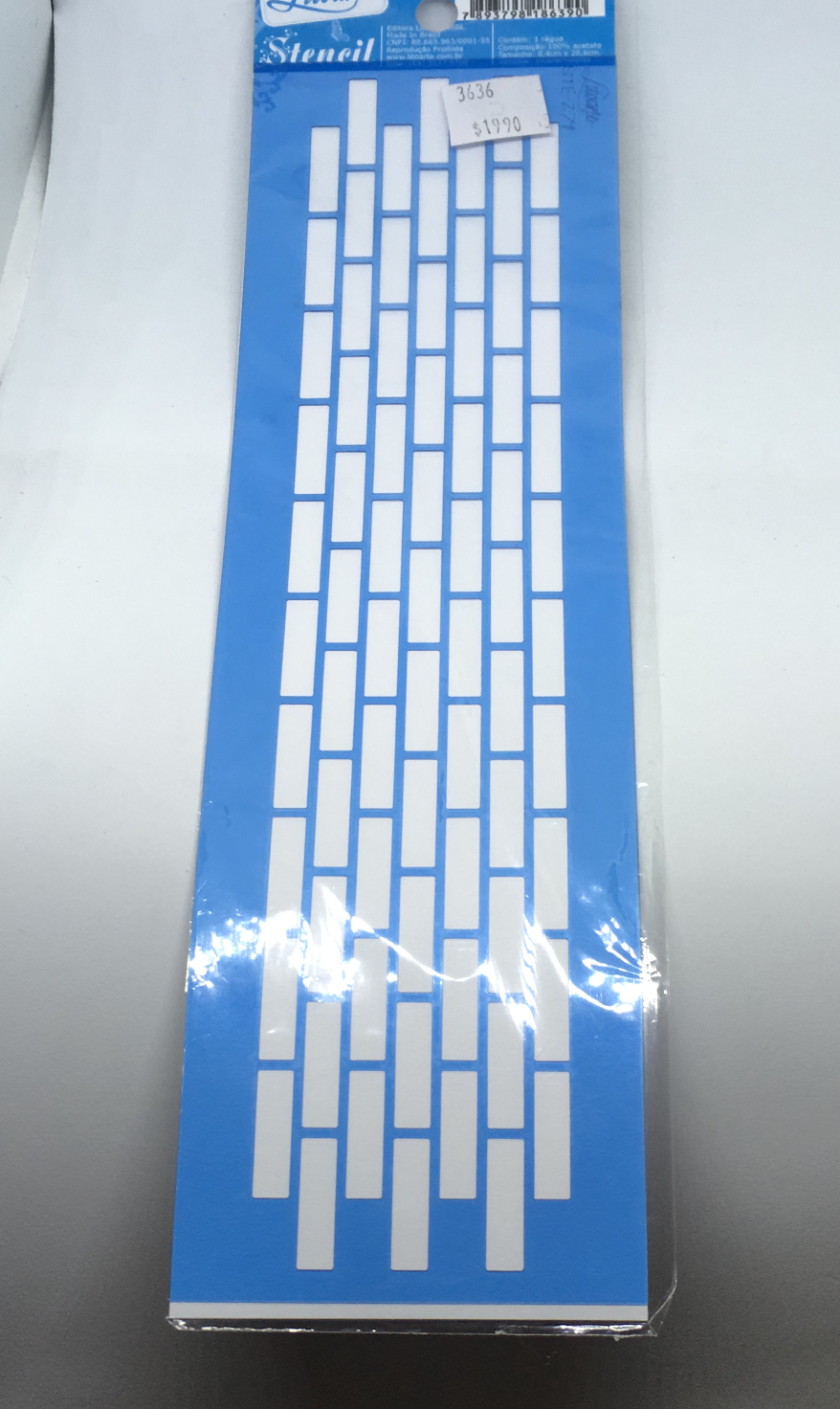 STENCIL LITOARTE 29x7 REJA LADRILLO