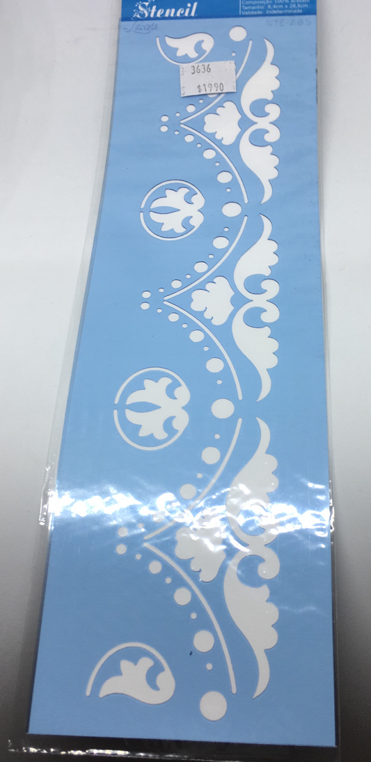 STENCIL LITOARTE 29x8.4 ENCAJE